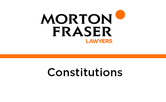 Morton Fraser - Constitutions